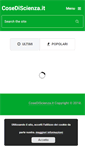 Mobile Screenshot of cosediscienza.it
