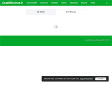 Tablet Screenshot of cosediscienza.it